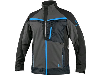 Blůza CXS NAOS, pánská, šedo-černá, HV modré doplňky, vel. 56